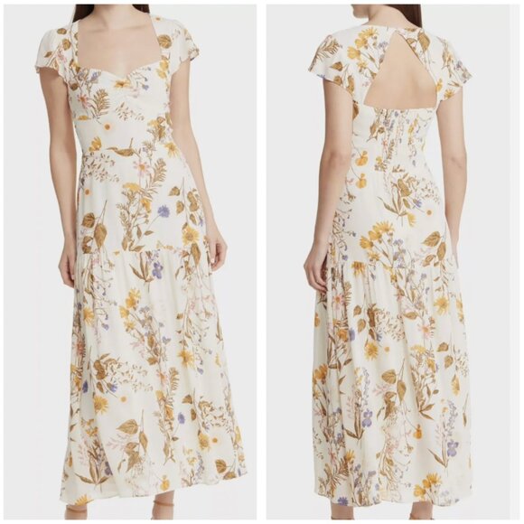 NWT Reformation Myah Midi Dress Sz2 Krolic Floral - Picture 1 of 9